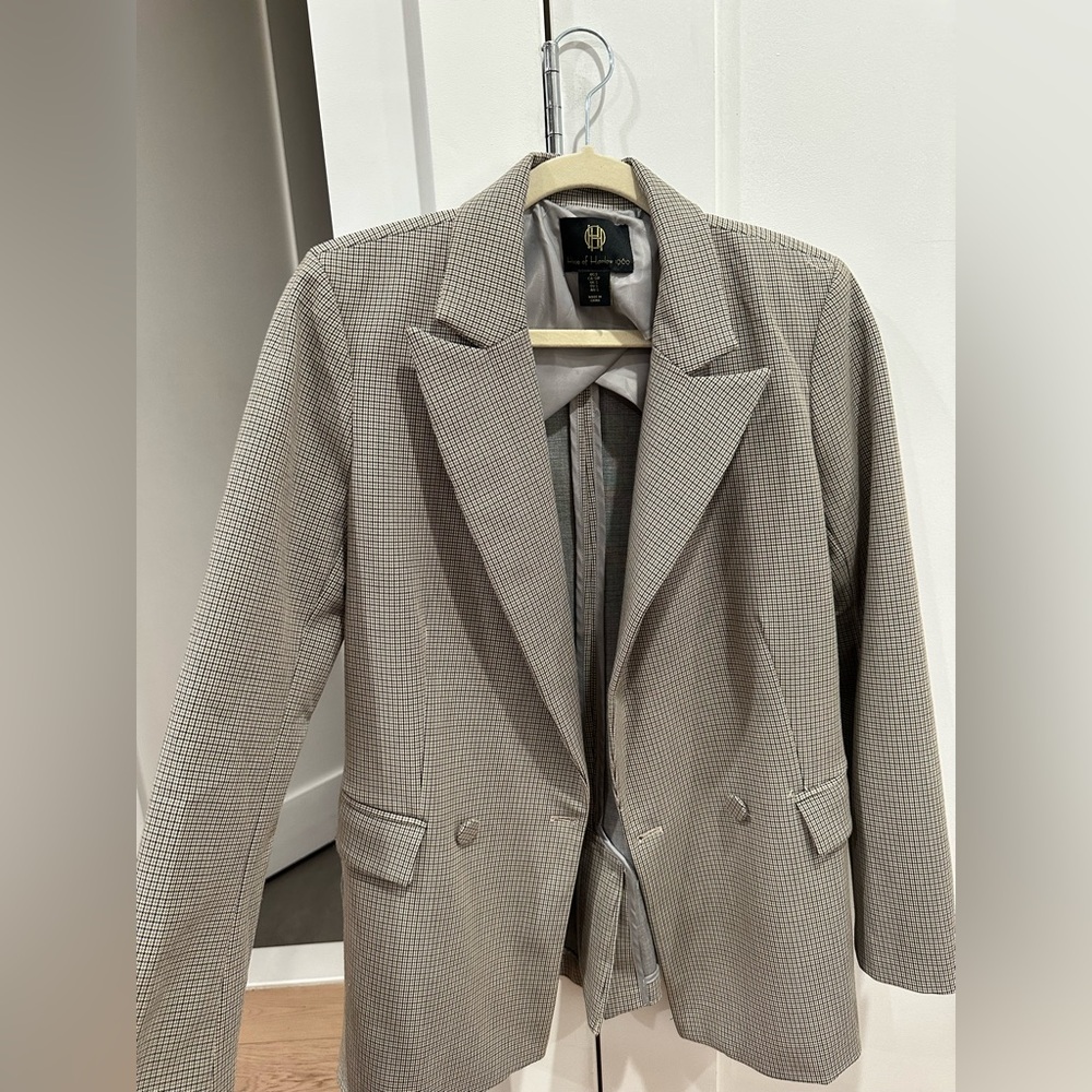House of Harlow 1960 Houndstooth Blazer